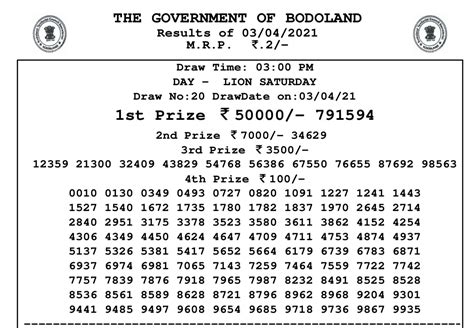 thangam lottery result yesterday live|Bodoland Lottery Results.